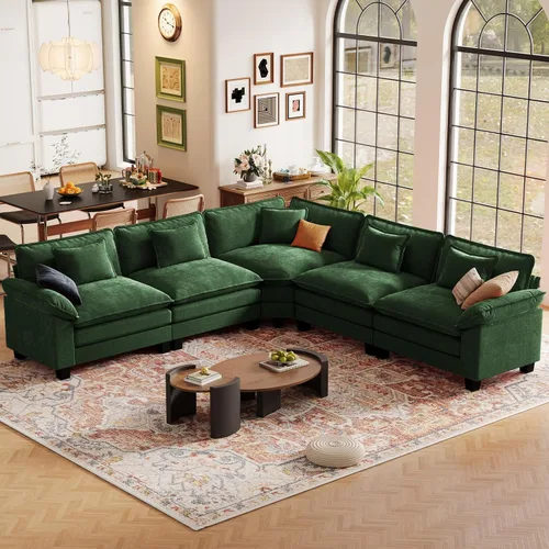 Vista 10 de CDCASA Silla de acento de gran tamaño de 50'' con otomana Asiento extra ancho y profundo estilo sofá nube para sala de estar, dormitorio, rincón