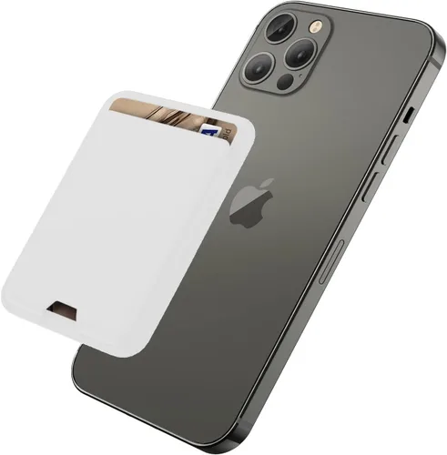 Vista 28 de Cartera magnética iLodn compatible con MagSafe para iPhone 17 16 15 14 13 12 Pro Max Air Plus, tarjetero Mag 3 Safe adhesivo para accesorios