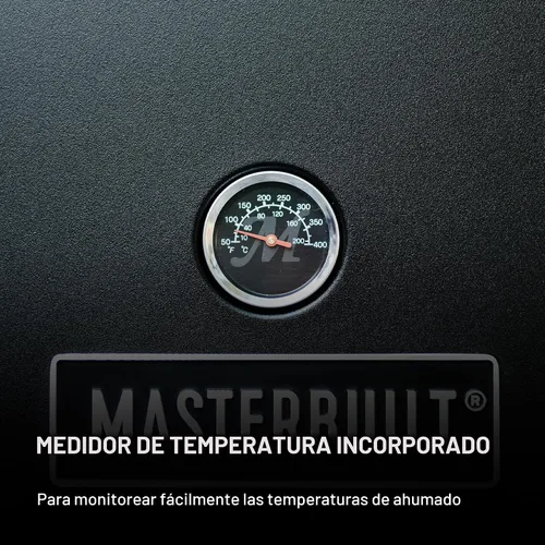 Vista 7 de Masterbuilt® Ahumador eléctrico vertical para barbacoa de 30 pulgadas con control de temperatura analógico, estantes cromados para ahumar y 535