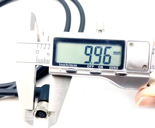 Vista 6 de Cable conector hembra único M8 de 8 pines, un código de alambre de moldeo en ángulo recto Sensor de aviación hembra Cable eléctrico de PVC Cable