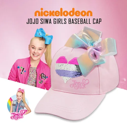 Vista 2 de Nickelodeon Girls JoJo Siwa Pink Baseball Cap Hat - Age 4-8