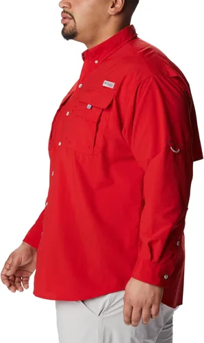 Vista 7 de Columbia Bahama II - Camisa de manga larga para hombre, Red Spark, talla L