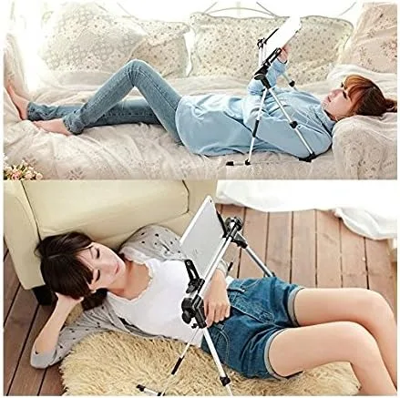 Vista 8 de AFUNTA Soporte para tableta, ajustable, portátil, plegable, para escritorio, sofá, cama, compatible con iPad 2 3 4 5 Samsung iPhone 6-16 Plus