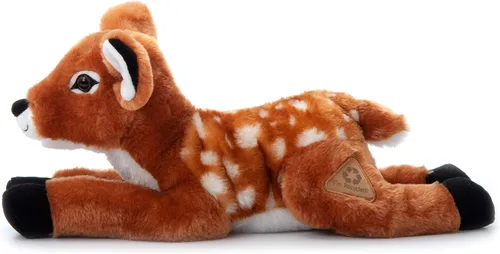 Vista 4 de The Petting Zoo Fawn - Animal de peluche, regalos para niños, animales salvajes del zoológico Onez, juguete de peluche de cervatillo de 17 pulgadas