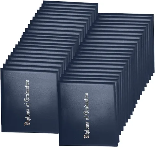 Vista 12 de Funda para diploma 8.5x11 de cuero sintético acolchada para certificados, color negro Cubierta de certificado de premio de grado de diploma