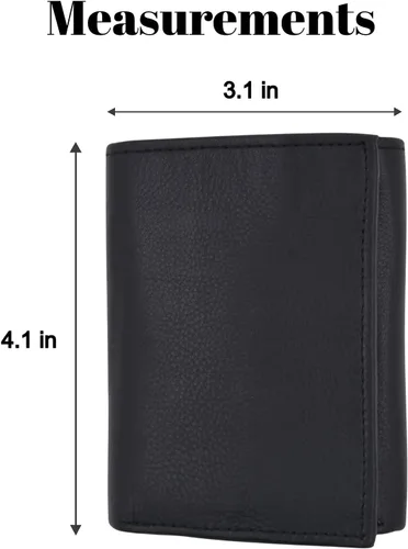 Vista 3 de Swiss Marshall - Cartera de piel con bloqueo RFID para hombre