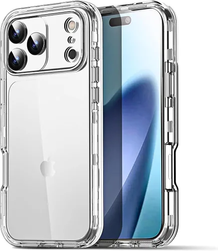 Vista 10 de AICase Funda transparente para iPhone 17 [compatible con MagSafe] resistente protección contra caídas, cuerpo completo, a prueba de golpes, a prueba