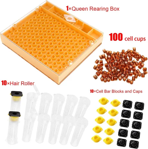 Vista 7 de Sunflower Beekeeping - Kit completo de crianza de reina con sistema de nicot para apicultura