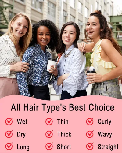 Vista 6 de KTKUDY Cepillo desenredante para cabello teñido, fino y frágil – Elimina nudos y reduce la rotura cepillo para cabello húmedo y seco – Cepillo
