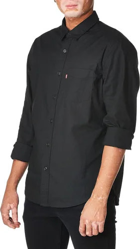 Vista 2 de Levi's - Camisa clásica de manga larga con 1 bolsillo con botones para hombre Caviar
