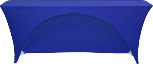 Vista 13 de YOUR CHAIR COVERS - Mantel elástico rectangular de elastano de 6 pies x 18 pulgadas, con espalda abierta para aula, color negro