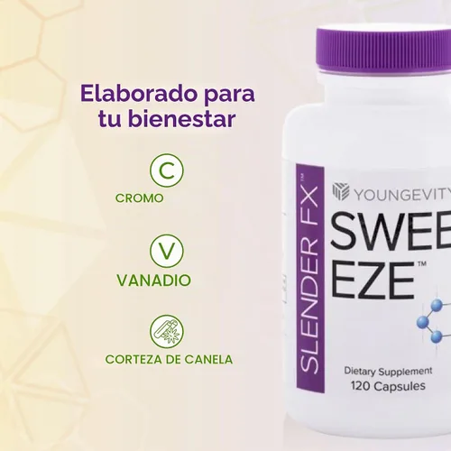 Vista 5 de Youngevity Suplemento multivitamínico y mineral Sweet Eze, 120 cápsulas