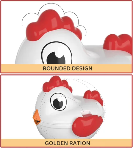 Vista 7 de TEMI Huevos de Pascua de Pollito para Niños Pequeños - Juego de Clasificación de Formas con Colores que Coinciden con 6 Huevos de Juguete para Niños