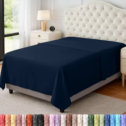 Vista 11 de Utopia Bedding Sábana encimera – 1 paquete (individual, beige) – Tela de microfibra suave cepillada – Sábana superior resistente al encogimiento y a