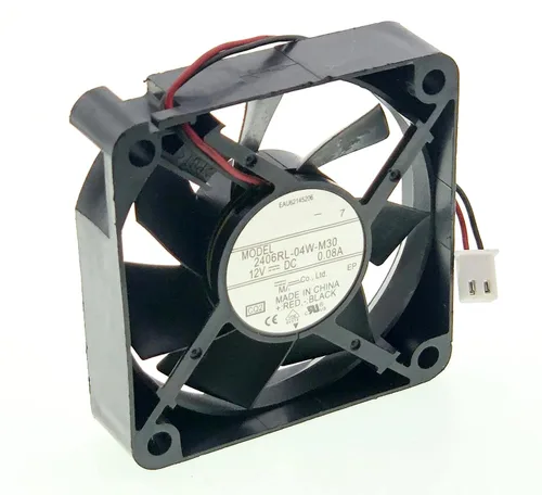 Vista 3 de Nuevo ventilador de refrigeración para 2406RL-04W-M30 DC 12V 0.08A 2.362 in 6015 Tamaño: 2.362x2.362x0.591 in, ventilador de enfriamiento silencioso