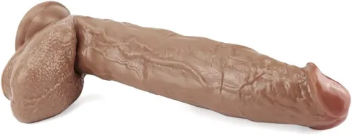Vista 7 de Consolador realista de 12 pulgadas, juguetes sexuales sexuales para adultos con fuerte ventosa para manos libres, realistas para estimulación anal