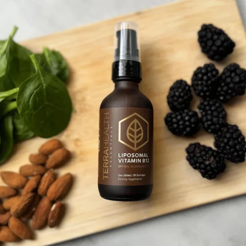 Vista 7 de Terra Health Essentials - Liposomal B12 Apoya la energía y el estado de ánimo, promueve la memoria, ayuda al sistema inmunológico