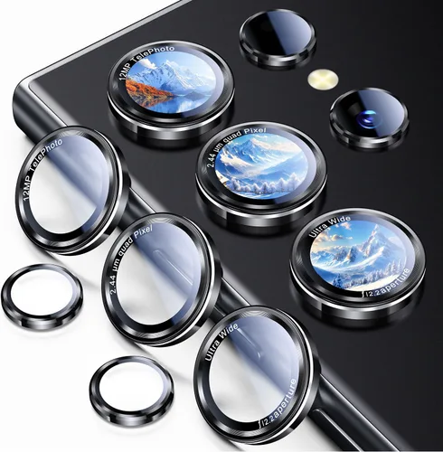 Vista 50 de Uyiton Protector de lente de cámara para Samsung Galaxy Z Fold 7 - Cubierta de pantalla trasera de vidrio templado de grado militar