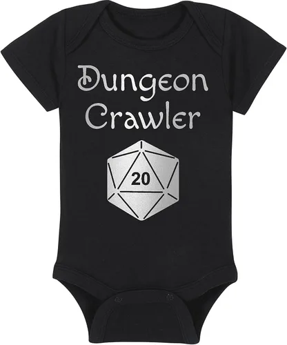 Vista 23 de Dungeon Crawler with Dice - Gaming Baby Onesie - Hat - Blanket - Bib Package Combinations