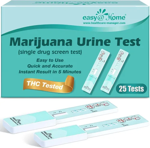Vista 9 de Easy@Home Kit de Prueba de Drogas THC para Orina - Kit de Prueba de Marihuana Paquete de 3, Nivel de Corte de 50 ng/ml THC Panel Individual en Casa