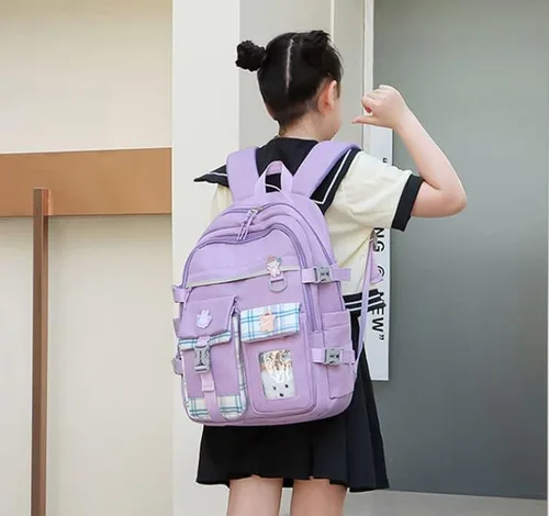 Vista 8 de dageraad Mochilas para niñas, Negro -, Mediana, Mochila