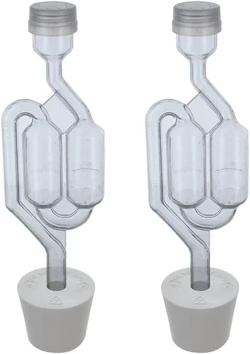Vista 9 de Home Brew Ohio Doble burbuja Airlock con tapón de goma 6.5 (juego de 2)
