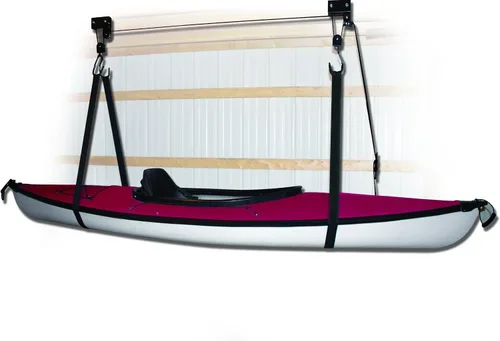 Vista 2 de attwood 11953-4 Sistema de elevación todo en uno para kayaks, canoas y bicicletas, acabado negro