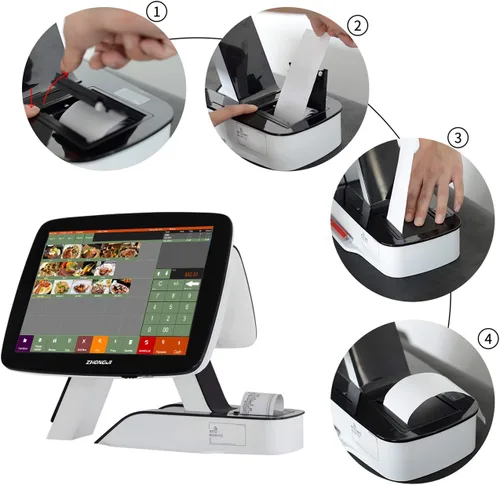 Vista 5 de Touch POS System Caja registradora con impresora incorporada Software de punto de venta para restaurantes y bar SET01