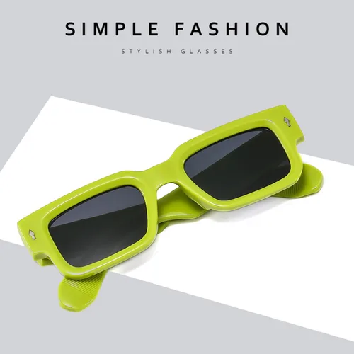 Vista 4 de GIFIORE Gafas de sol cuadradas para hombres y mujeres, gafas de sol rectangulares negras de moda