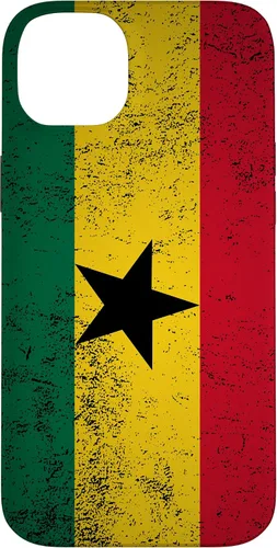 Vista 15 de Grunge Ghana Flag Vintage Accra West African Ghanaian Gift Case for iPhone 17