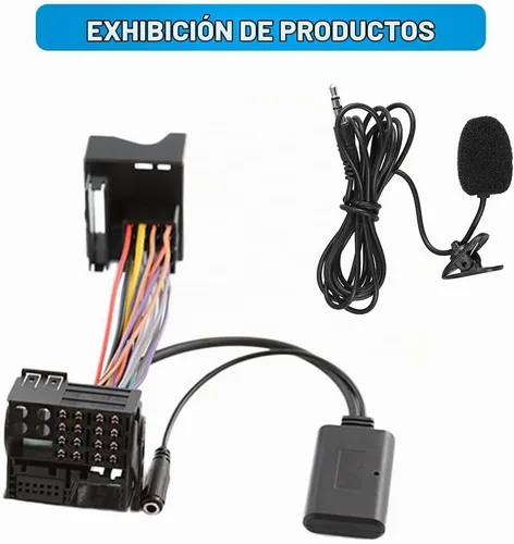 Vista 5 de Adaptador AUX de audio compatible con Bluetooth con micrófono, compatible con BMW Z4 (E85/E86), X3(E83), compatible con Mini Cooper (R50/JCW)