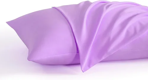 Vista 38 de NTBAY Juego de 2 fundas de almohada estándar, paquete de 2 fundas de almohada de microfibra cepillada de 20x26, suaves, resistentes a las arrugas, a
