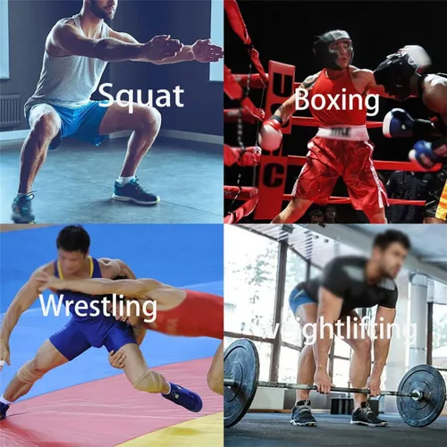 Vista 8 de UKUBAG Zapatos de boxeo, entrenamiento de lucha libre, fitness, kickboxing, gimnasio, entrenamiento, antideslizante, calzado de boxeo para hombres