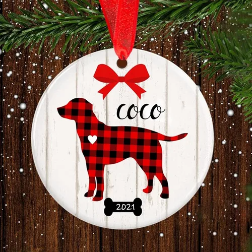 Vista 22 de Adorno de Navidad para mascotas, adorno de Beagle, regalos para amantes de mascotas, regalo conmemorativo para mascotas, recuerdo de Beagles