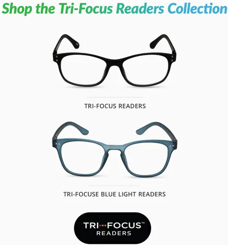 Vista 7 de Optitek Tri Focus 2202 - Gafas de lectura negras para mujer