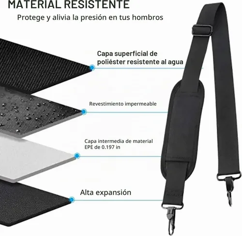 Vista 5 de Ytonet Correa de hombro, correas de hombro de repuesto para laptop de 52