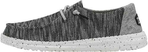 Vista 21 de Hey Dude Wendy Chambray - Zapatos para mujer, mocasines con cordones para mujer, cómodos y ligeros Aurora Blanco 2