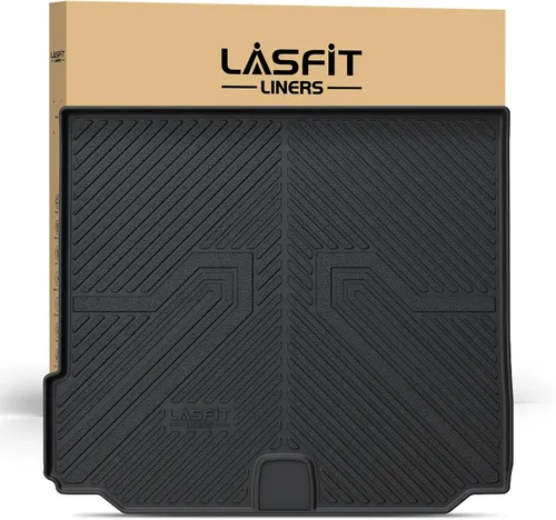 Vista 41 de LASFIT - Tapetes de suelo y maletero de auto, ajuste personalizado, de TPE, para todo tipo de clima, impermeable, juego completo, negros
