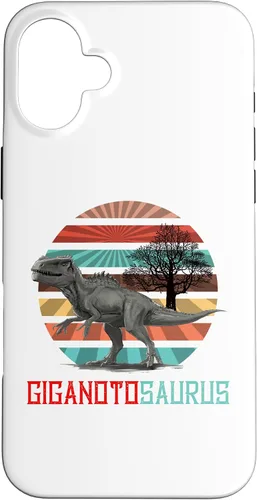 Vista 22 de Funda para iPhone 11 Pro Max Giganotosaurus Retro T rex dinosaurio prehistórico para el Día del Padre