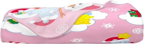 Vista 5 de Care Bears - Manta de felpa nostálgica navideña súper suave y acogedora, 40 x 50 pulgadas, (producto oficial) por Franco Collectibles