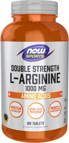 Vista 11 de Now Foods Sports Nutrition, L-Arginina Doble Fuerza 1000 mg, Precursor de Óxido Nítrico, Aminoácidos, 60 Tabletas