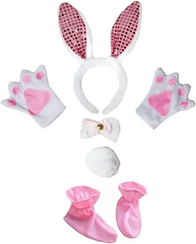 Vista 17 de Petitebella Combinado Animal Diadema Bowtie Cola Guantes Zapatos 5pc Disfraz 1-5 años Oso