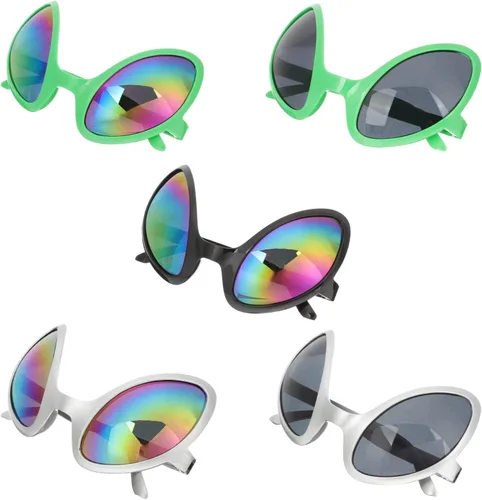 Vista 8 de BESTOYARD Juego de 20 lentes extraterrestres con lentes de sol extraterrestres para Halloween, Navidad, fiestas de adultos y niños