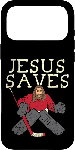 Vista 22 de Jesus Save Ice Hockey Goalie Religious Christian Goaltender Case for iPhone 17
