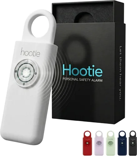 Vista 12 de HOOTIE Alarma de seguridad personal para mujeres, hombres y niños — Llavero de alarma personal de 130 dB, llavero de alarma de seguridad con luz