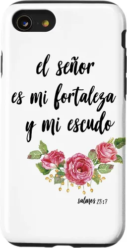 Vista 8 de Funda para iPhone 12 mini Salmos El Señor Es Mi Fortaleza Biblia Cristiana