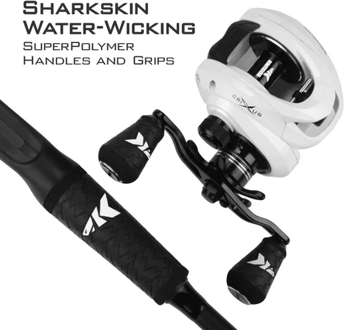 Vista 6 de KastKing Crixus Fishing Rod and Reel Combo, High Performance Spinning & Baitcaster Combo, IM6 Graphite 2Pc Blanks, Zirconium Oxide Rings