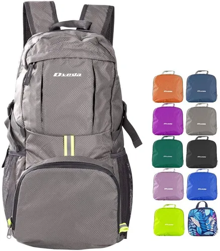 Vista 10 de Mochila plegable ligera de 35L impermeable duradera para senderismo mochila de viaje