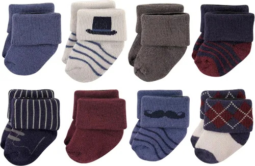 Vista 31 de Hudson Baby - Calcetines de algodón para bebés recién nacidos y Terry para niñas bebés