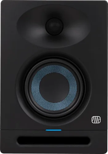 Vista 2 de PreSonus Eris Studio 4 - Monitores de estudio activo de 2 vías de 4.5 pulgadas con guía de ondas EBM con cable de ruptura estéreo, cable XLR y paño